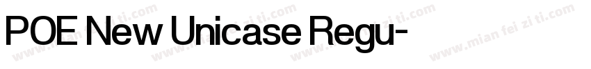 POE New Unicase Regu字体转换